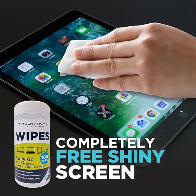 Tech Armor Cleaning Wipes - Screen Wipes for TV Screen, Computer Screen, for Laptop, Phone, Ipad - Computer Electronic kit - 100 Wipes