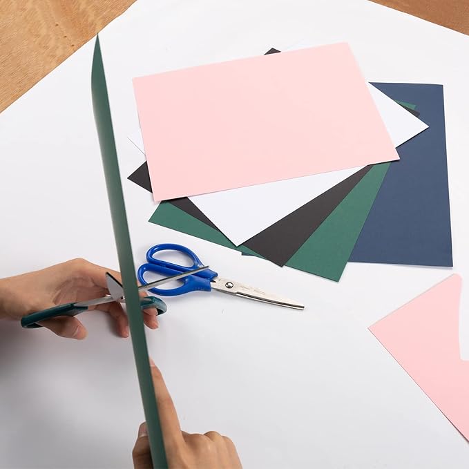 30 sheets Cardstock Paper 8 1/2 x 11 Inches for Crafts and Invitations (Black)