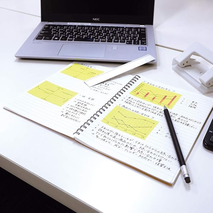 Yamato NRK-50CH-LH Sticky Notes, Roll Tape, Square Type, Notebook, 2.0 inches (50 mm) Wide with Cutter
