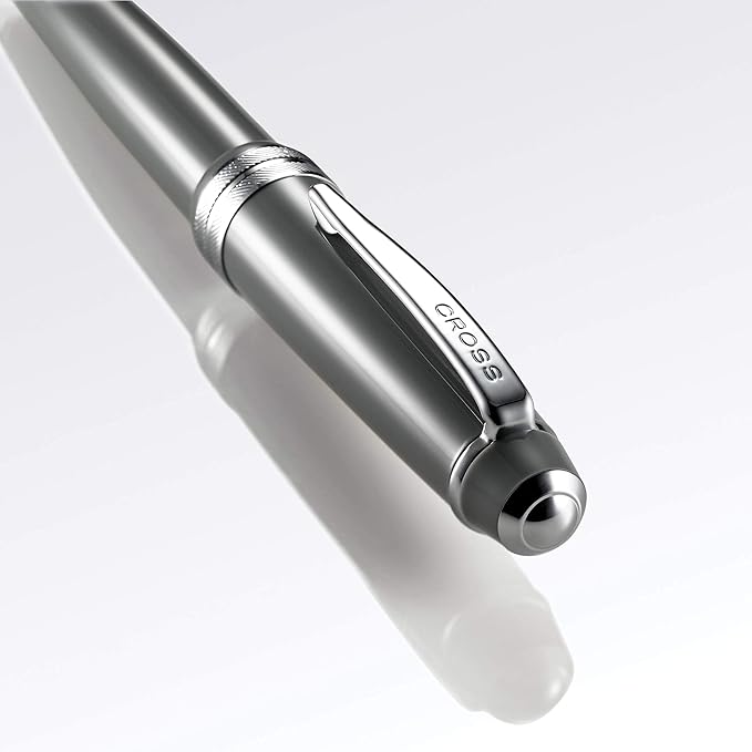 Cross Bailey Light Refillable Ballpoint Pen Presented in a Everyday Gift Box - Medium Point, Black Ink, Polished Coral