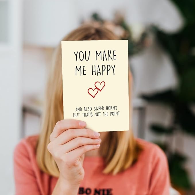 Cheerin Funny Anniversary Greeting Card with Envelope - Romantic Birthday Card - Hilarious Gifts for Him Her Girlfriend Boyfriend Wife Husband