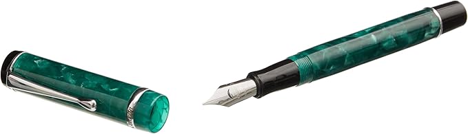 Conklin Duragraph Fountain Pen Forest Green - Broad Nib, Premium Writing Instrument with Rich Resin Finish