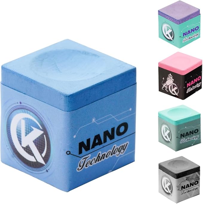 KONLLEN Pool Cue Chalk Nano Technology Billiard Chalk for Professional Tournament Dedicated Pool Chalk (Outstanding Performance, Reduce Miscue, Durable)