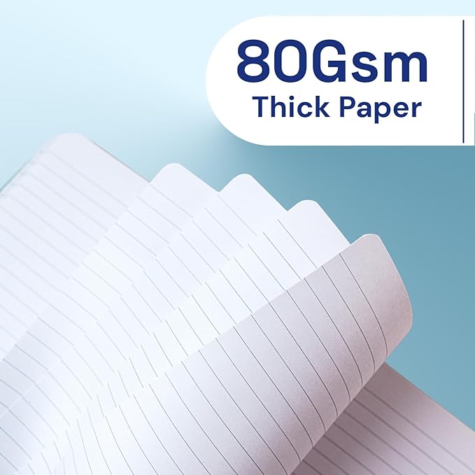 A5 Lined Journal Notebook, 7mm College Ruled Notepad, Journaling for Writing, Work, School, Travel and Note Taking, Hardcover 160 Pages (80 Sheets) 5.79 x 8.3 inches 6 Pack Multicolored