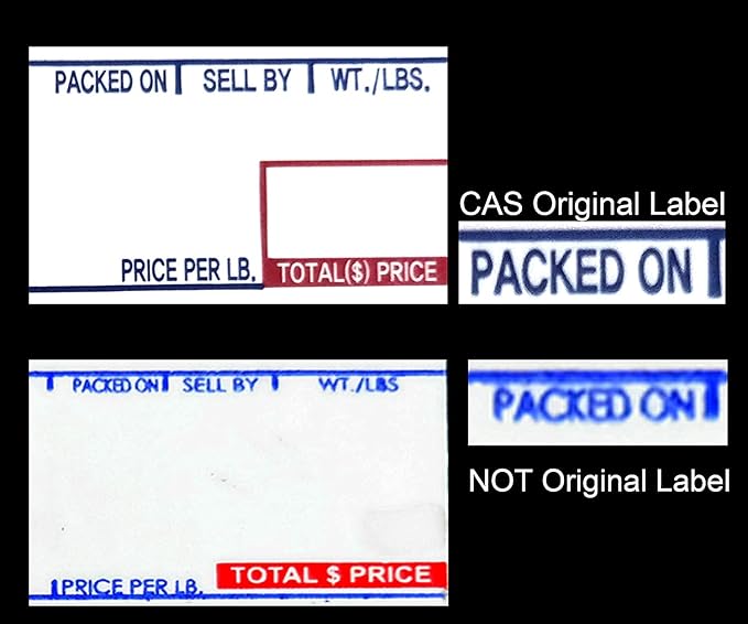 LST-8030 Printing Scale Label, 58 x 50 mm, Non-UPC/Safe Handling, 12 Rolls Per Case