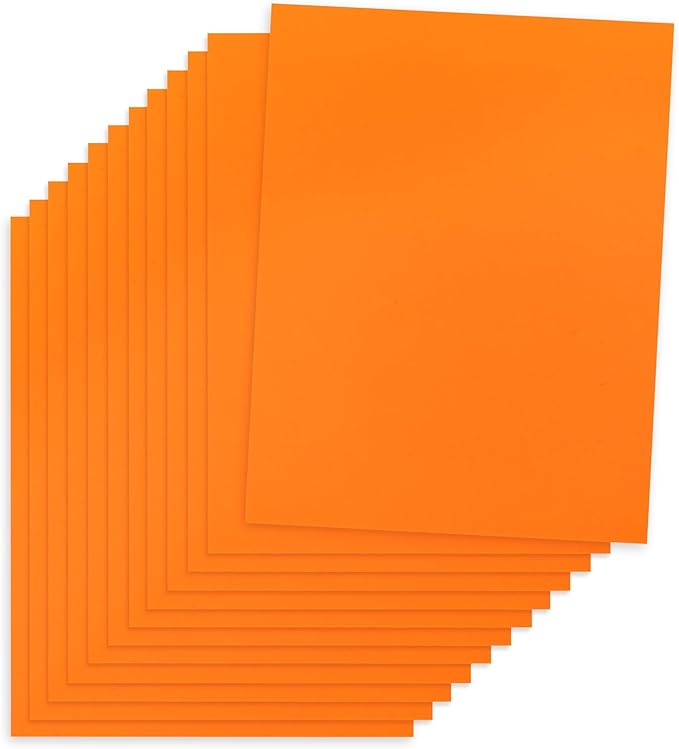 Hygloss Bright Orange Colored Paper - 24 lb, 89 GSM, Acid-Free, Fade-Resistant, 8.5x11-Inch Letter Size Color Copy Paper, 90 Sheets