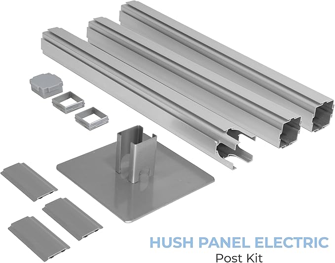 Versare Pre-Configured Hush Panel Electric Cubicle | Workstation Divider Walls | Cubicle Privacy Panels | Office Partition Walls