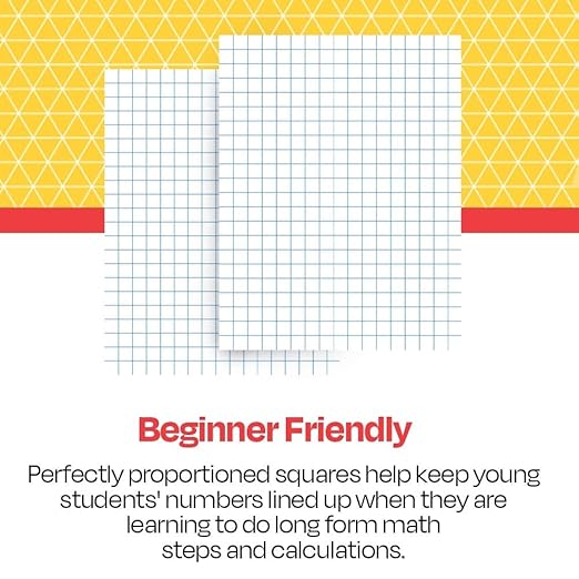 School Smart Double Sided Graph Paper, 8-1/2 x 11 Inches, 1/2 Inch Rule, White, Pack of 500 - 085279