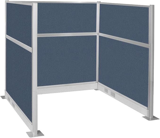 Versare Pre-Configured Hush Panel Electric Cubicle | Workstation Divider Walls | Cubicle Privacy Panels | Office Partition Walls