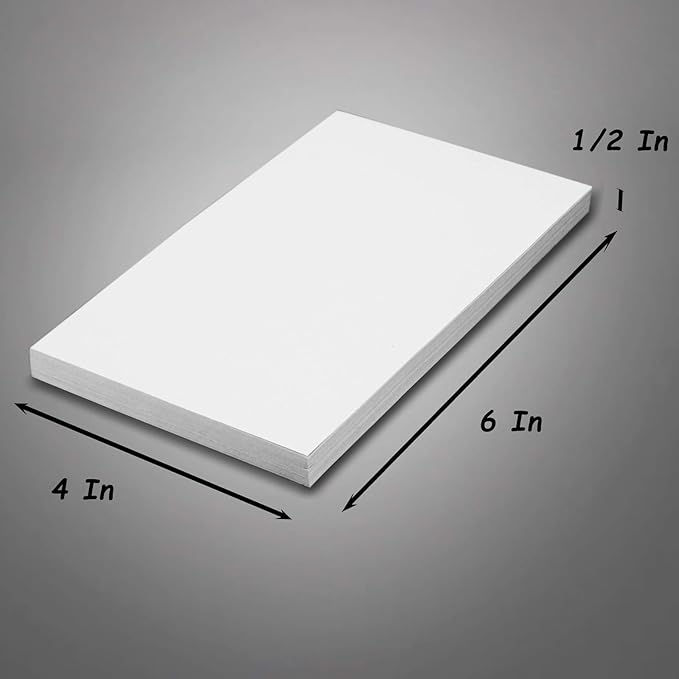 FMP Brands 100 Pack Note Pads 4x6, 100 Sheets Per Memo Pad, Writing Scratch Pad, Blank Notepad, White Waitress Server Note Pads, Paper Pad, To Do Grocery List Small Notepads