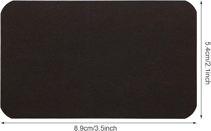 Penta Angel 100 Pcs Mini Paper Blank Gift Notes Cards DIY Craft Small Word Business Message Cards (Black)