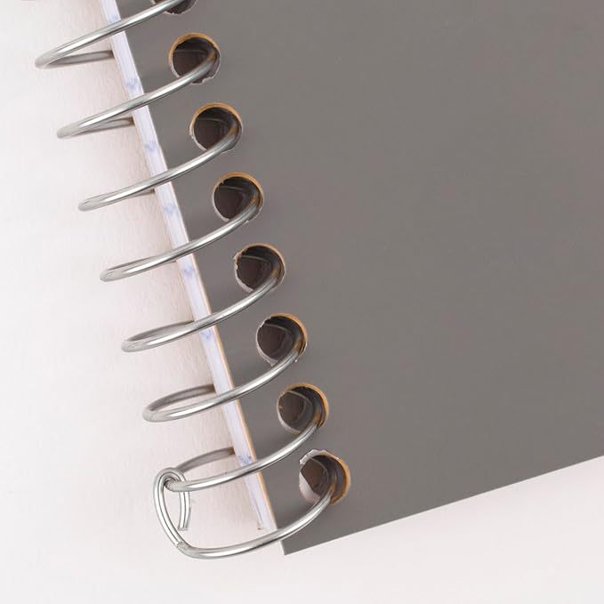 Five Star Spiral Notebook, 1 Subject, College Ruled Paper, Personal Size - 7" x 4-3/8", 80 Sheets, Gray (450048AA3-ECM) (Packaging May Vary)