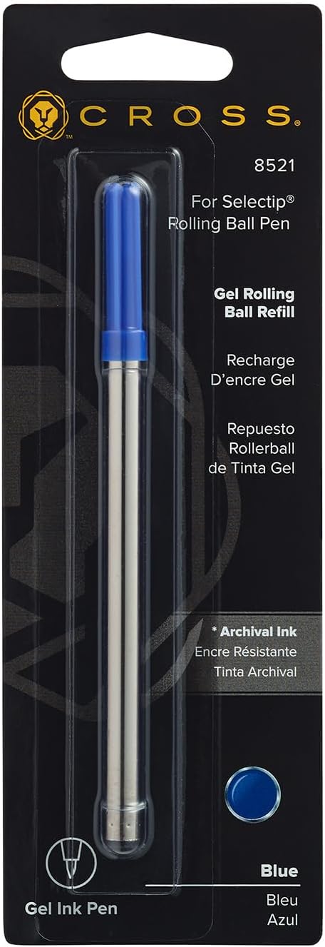 Cross Gel Ink Rolling Ball Refill for Selectip Pens, Pack of 1