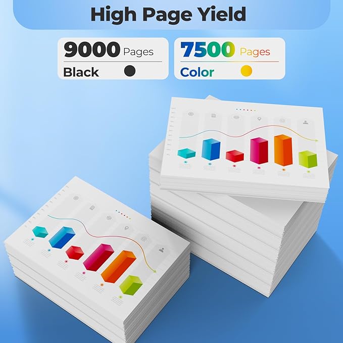 542 Ink Bottle ET-5150 ET-5170 ET-5180 ET-5850 Replacement for 542 Ink Refill Bottle for Ecotank Pro ET-16650 ET-5880 ET-5800 ET-16600 5800 5880 Printer, 5 Pack