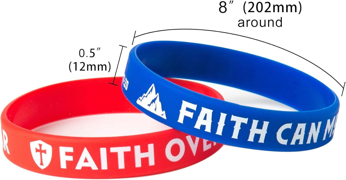 QEERBSIN Bible Bracelets Rubber Verse Bracelets Inspirational Silicone Wristbands Colored Bible Quote Rubber Wristbands for Women Men Teen Gifts, 20 Styles