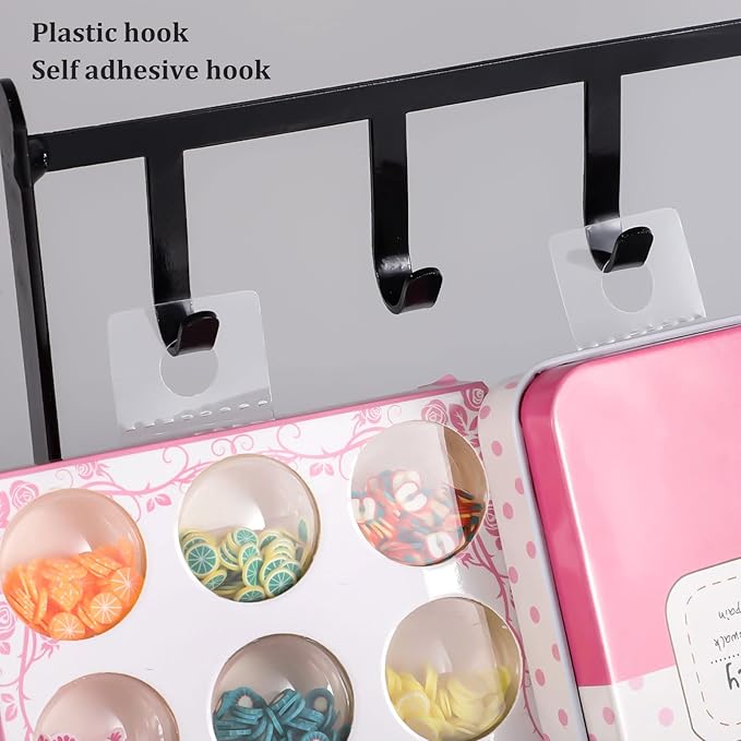 Prudiut 800 Pcs Large Hang Tabs 1×1.5 Inch Round Hole Hang Tags Self-Adhesive Hanging Tabs Heavy Duty Display Tags for Hanging Retail Displays