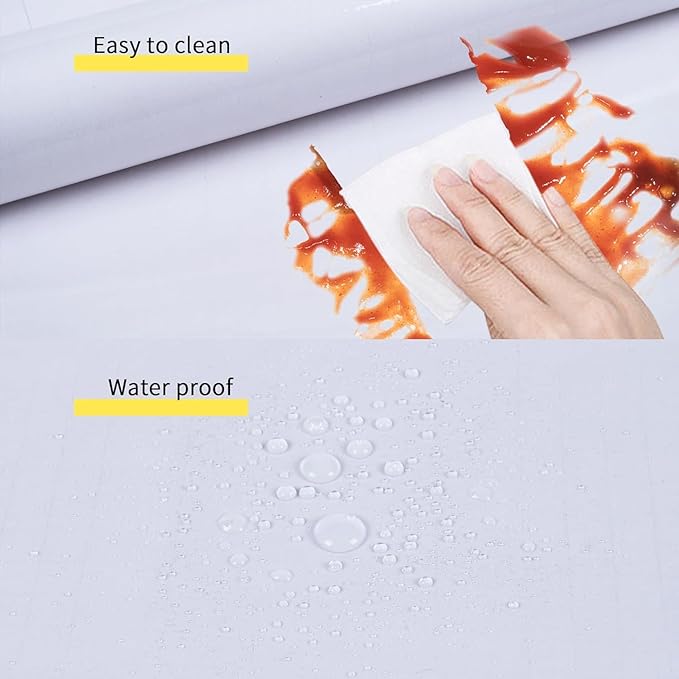 Clear Contact Paper, Plastic Wall Protector Sheet, Clear Contact Paper Peel and Stick, Self Adhesive Removable Book Cover Protector (Clear 15.7 x 393 in)