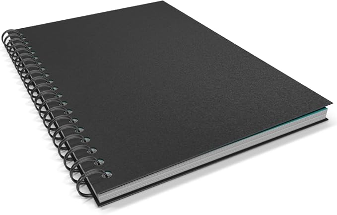 Binditek 10 Pack 20 Mil Sand-Textured Polycover - Super Heavyweight for Business Reports and Proposals - Lightly Sanded Finish - with Square Corners, Un-Punched, Black Color, Office Supplies