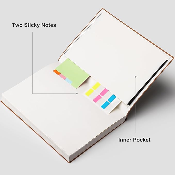 RETTACY Journaling Notebooks, A4 Lined Notebook Journal with 320 Pages, 8.5" × 11", Large Size, Notebook Journal for Work, School, Writing, Leather Softcover, 100 GSM Thick Paper (Orange)