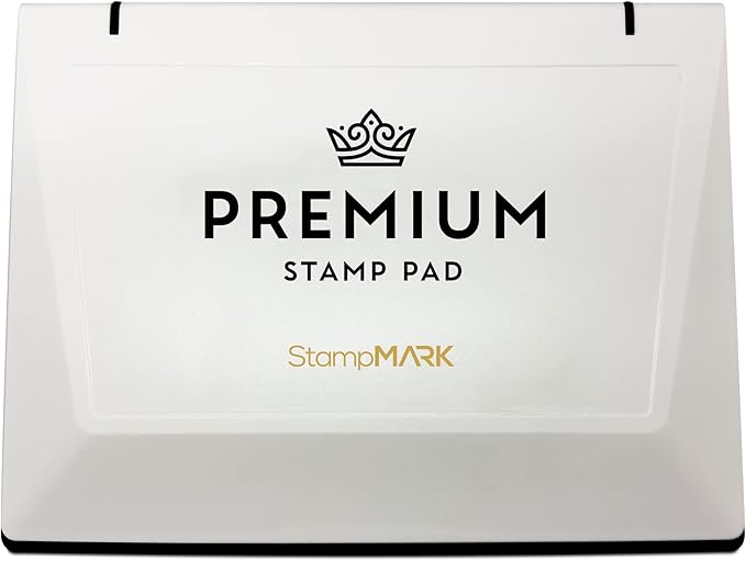 Premium Stamp Pad Extra Large Size 6" x 8" - for Traditional Rubber Stamps - Felt Pad Pink Color