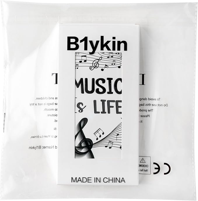 B1ykin Sticky Notes Set - Cartoon Theme Cute Self-Stick Notes Pad Teacher Appreciation Gifts， Self-Adhesive Writing Memo Pages Sticky to Do Notepad for Kids Employee School Office (Music is Life)