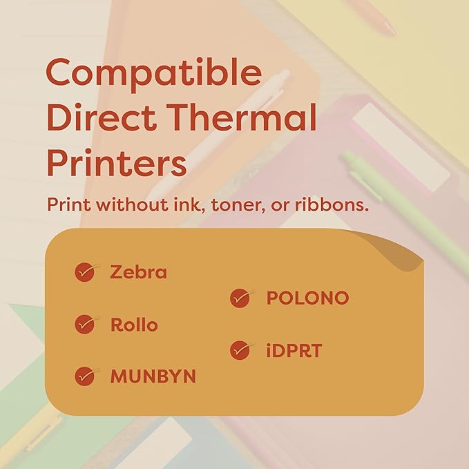 Aegis Adhesives - 2” X 2” Square Direct Thermal Multipurpose Labels for QR Codes, Barcodes, Perforated & Compatible with Rollo, Zebra, & Other Desktop Label Printers (12 Rolls, 700/Roll)