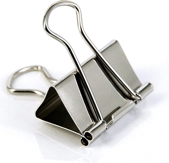 Extra Large Binder Clips 2 Inch (40 Pack), Big Paper Clamps for Office and Home Supplies, Silver