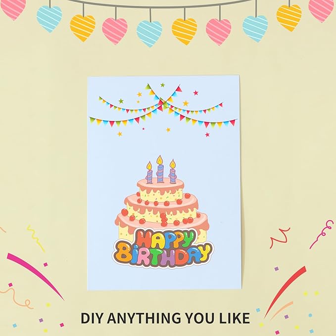 50 Pack 5x7 White Cardstock Paper, Thick Index Card for Printer, 92lb/250GSM Heavyweight Blank Card, Postcards, Wedding Invitation, DIY Crafting, Greeting Card Making