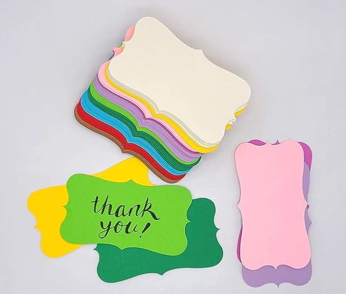 PPAPPAPPIYO Color Blank index cards Business Cards (110) Paper 3.5 in x 2 in - Blank