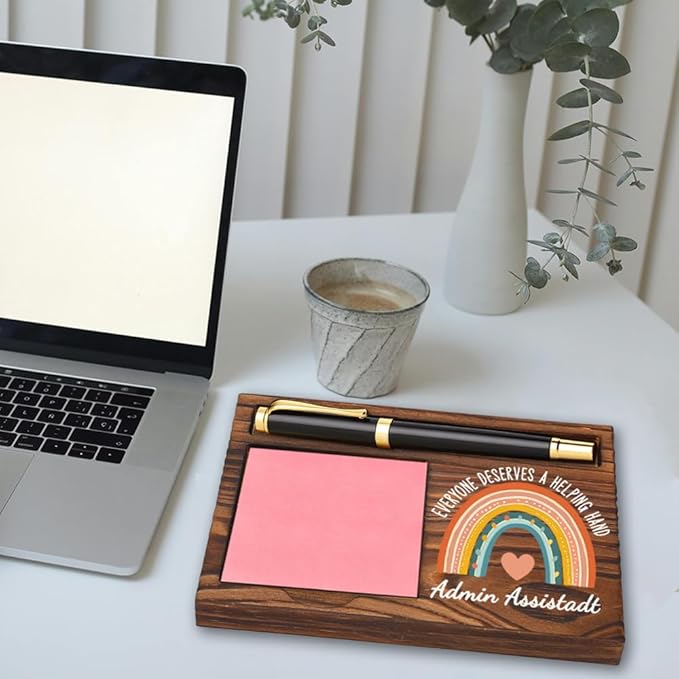Admin Assistadt Sticky Note Holder, Admin Assistadt Appreciation Gifts, Thank You Gifts for Admin Assistadt, Admin Assistadt Office Decor Self-Stick Note Pad Holders YB375