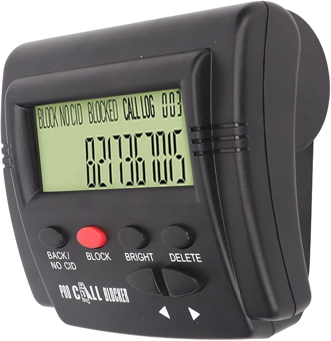 Call Blocker for Landline Phones, Caller ID Box Call Blocking Device with LCD Display - Stop Unwanted Calls, Robocalls, Spam, Telemarketers