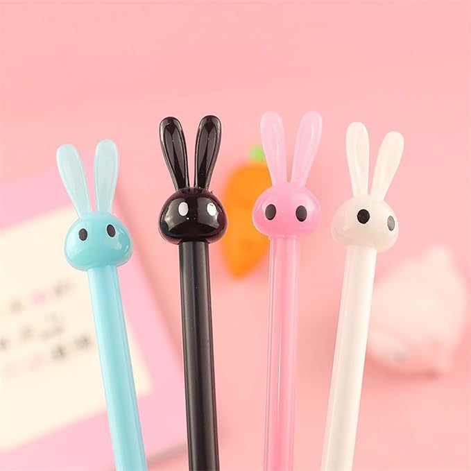 YYaaloa 12pcs Easter Pens Gel Ink Pens 0.5 mm Black Ink Novelty Pens for Child, Women Coworkers Kids Office School Home Wedding Bridal Shower Gifts Party Supplies (Easter Pens 12pcs)
