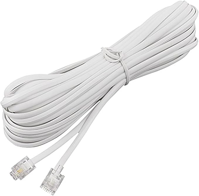 Ted Lele Male to Male 6P2C RJ11 Telephone Fax Machines Modems Straight Cable Wire Line 8M / 26.2ft Long