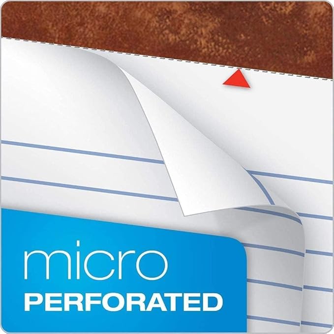 Tops 8.5x11 Legal Pads,3 Pack, The Legal Pad Brand, Wide Ruled, White Paper, 50 Sheets per Writing Pad, Made in the USA