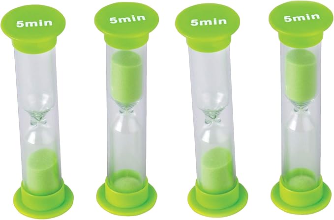 Teacher Created Resources 5 Minute Sand Timer - Small (20662),Green