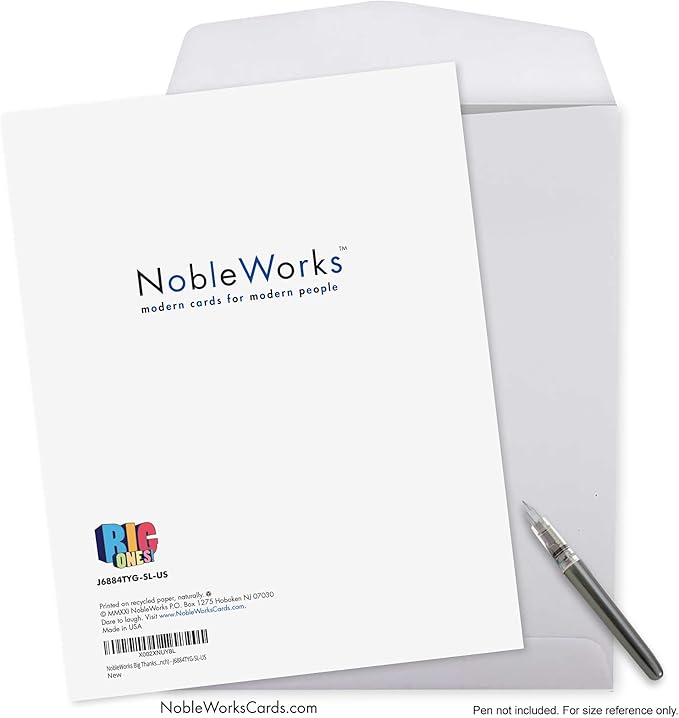 NobleWorks - Large Group Thank You Card in Spanish (8.5 x 11 Inch) Gratitude, Appreciation Gift - Big Thanks From The Team-Spanish J6884TYG-SL-US
