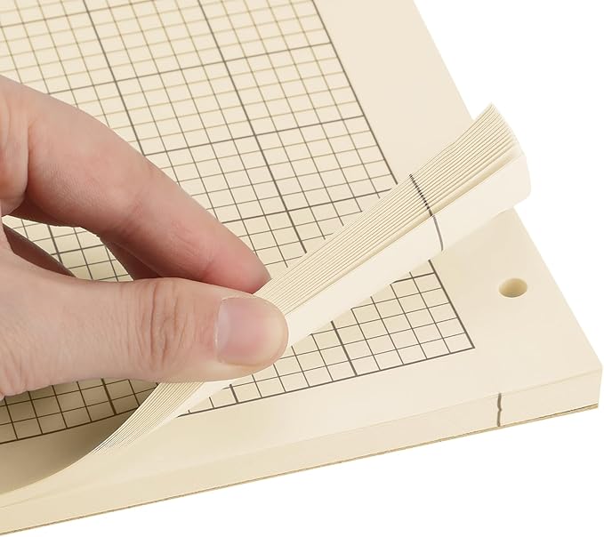 Seajan 5 Pcs Engineering Computation Pad Engineer Pad 8.5 x 11 Inches Engineering Notebook Graph Paper Notebook, 5 Squares Per Inch Evidence Engineering Pad, 100 Sheets/Pack (Yellow)
