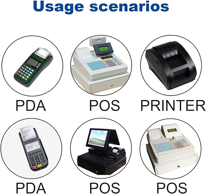 OausTect 2 1/4 x 85 Thermal Paper Rolls, Thermal Receipt Printer Paper for Credit Card Machine, Cash Register, POS (100 Rolls)
