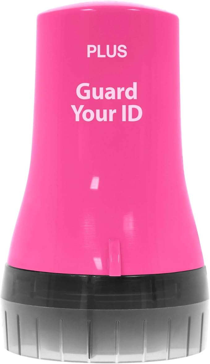 Guard Your ID Wide Advanced Roller 2.0 Identity Theft Prevention Security Stamp Pink