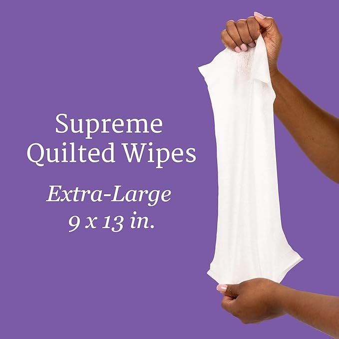 NorthShore Supreme Heavy-Duty Quilted Wipes, X-Large, Case/300 (6/50s)
