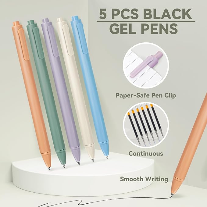 52 PCS Aesthetic School Supplies with Cute Pencil Case, Stationery Essentials with Pens Pencils and Pastel Highlighters Set, College Back to School Supplies for Teen Girls, Office Supplies - Green