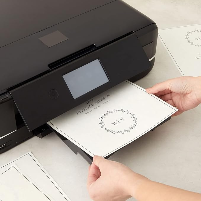 96 Sheets Parchment Paper for Certificates, Resumes, Diplomas - 90 GSM Textured Stationary, Printer-Friendly - Diploma Certificate Papers for Printing 8.5x11 inch