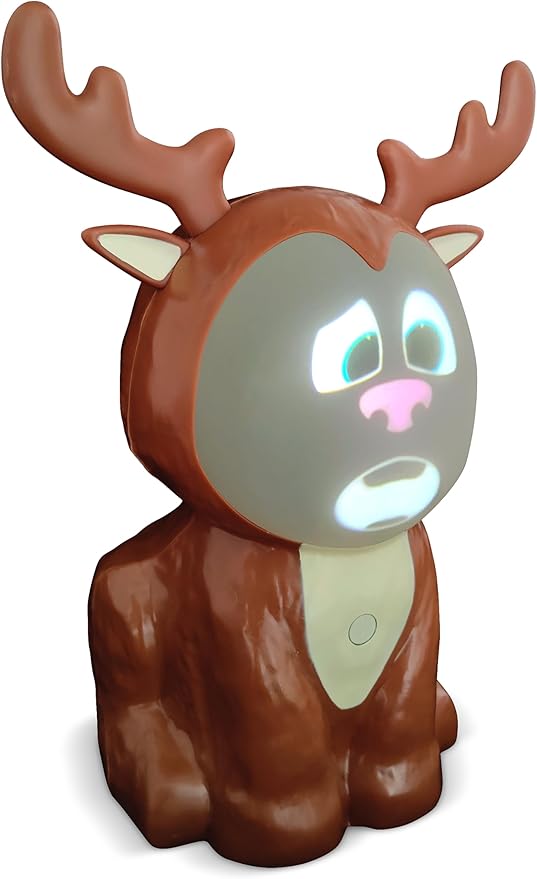 Riley The ReinDroid (Mr. Chill) Talking Animated Reindeer with Built in Projector & Speaker Seasonal Home Decor