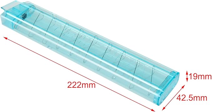 WORKER 15 Round Mini Slanted Talon Mag Quick Reload Clid Compatible Nightingale Blaster Only (Not Compatible with 18 Slanted Talon Mag) Blue Transparent