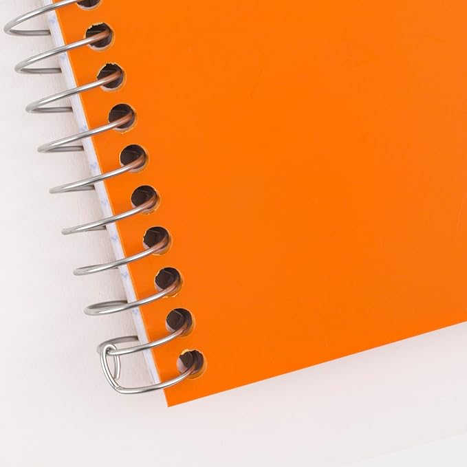 Five Star Spiral Notebook, 2 Subject, College Ruled, 9 1/2" x 6" 80 Sheets, Sedona Orange (840029CD1-ECM)