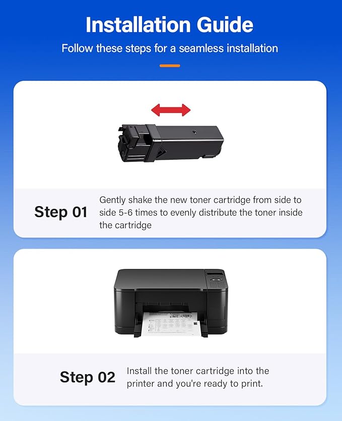 6500 6505 Toner Cartridge Set 4-Pack High Capacity 106R01597 106R01594 106R01595 106R01596 Replacement for Xerox Phaser 6500 6500N 6500DN WorkCentre 6505 6505N 6505DN Printer Black Cyan Magenta Yellow