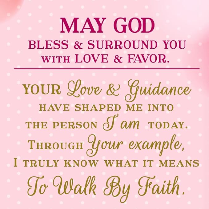 Prime Greetings Religious Birthday Card For Mom, Made in America, Eco-Friendly, Thick Card Stock with Premium Envelope 5in x 7.75in, Packaged in Protective Mailer