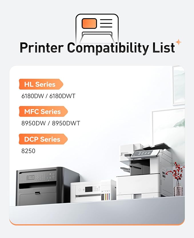 TN780 Toner Cartridge Black 2-Pack Replacement for Brother TN-780 TN750 TN-750 Toner Compatible with Brother HL-5450DN HL-5470DW HL-6180DW MFC-8710DW MFC-8910DW MFC-8950DW DCP-8150DN Laser Printer Ink