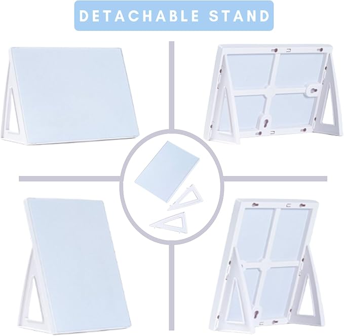 Desktop Dry Erase Board, Small Whiteboard with Stand, A5 Size 8.3 x 5.8 Inches with A Dry Erase Marker