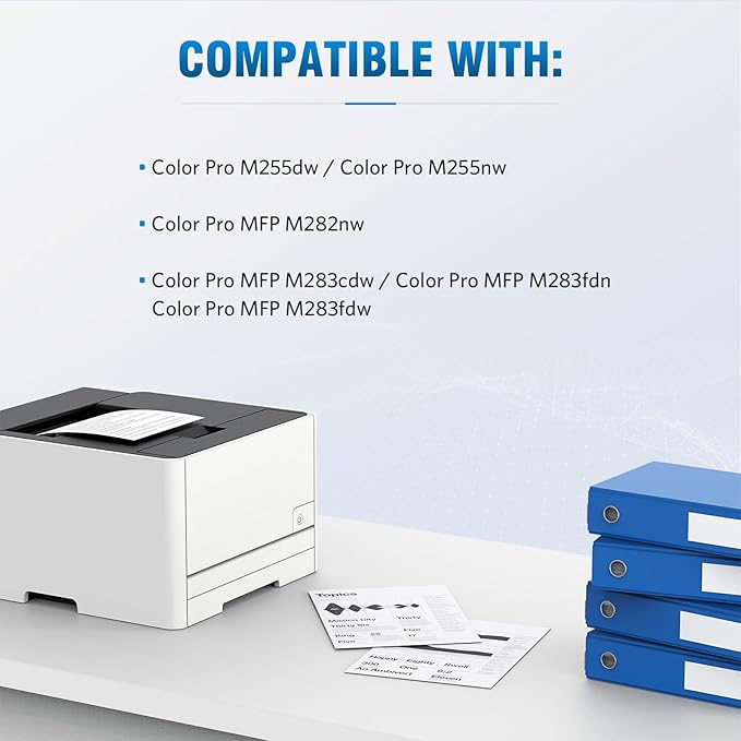 206X W2110X Black Toner Cartridge High Yield (with chip) Compatible Replacement for HP 206X 206A Laserjet Pro MFP M283fdw M283fdn M283cdw M255dw M255nw M282nw M283 M255 M282 Printer Toner (2-Pack)